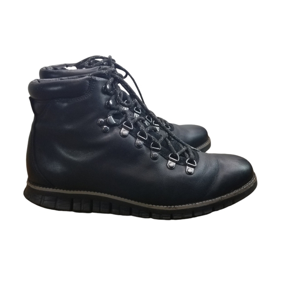 Cole Haan Zero Grande black leather water resistant hiking boots main image 11
